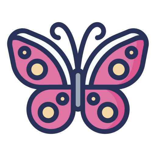 Butterfly entomology animals spring icon