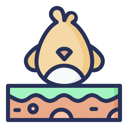 Chick garden animals hatch icon