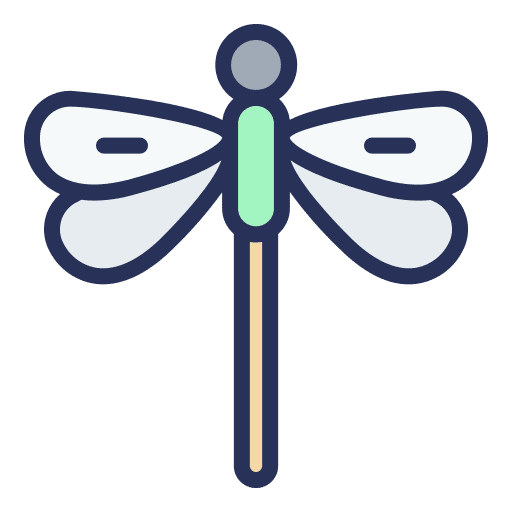 Dragonfly insect infestation garden icon