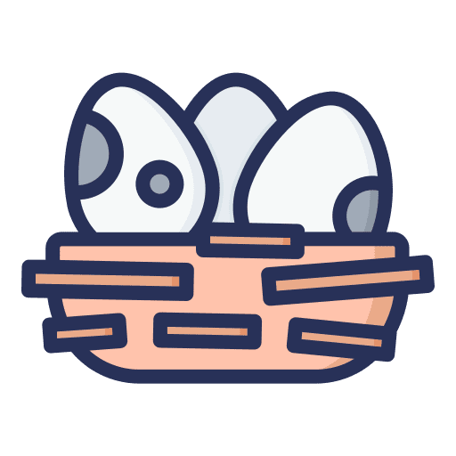 Nest bird animals eggs icon Nest bird animals eggs icon