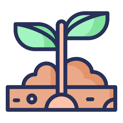 Planting garden agriculture crops icon Planting garden agriculture crops icon
