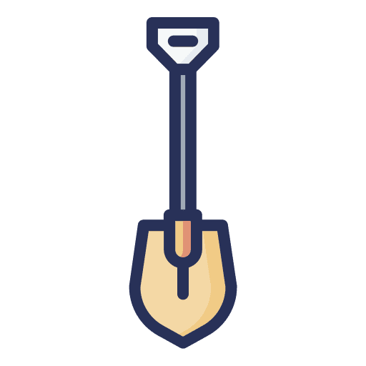 Shovel construction agriculture tool icon Shovel construction agriculture tool icon