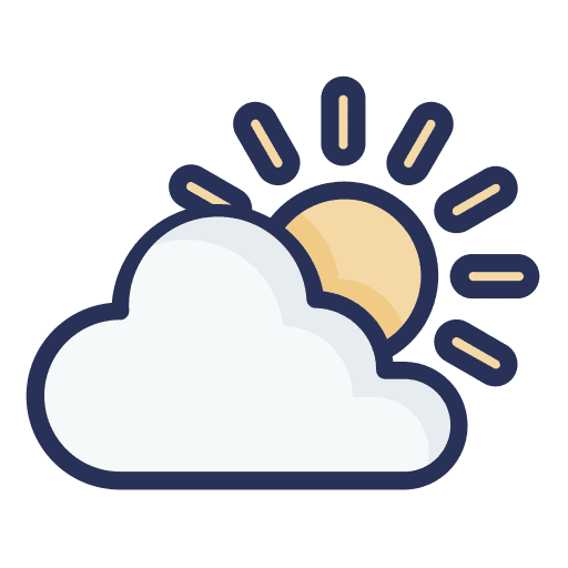 Sunny sun cloudy sky icon Sunny sun cloudy sky icon