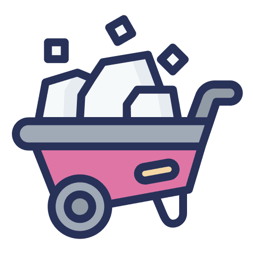 Wheelbarrow agriculture barrow farming and gardening icon Wheelbarrow agriculture barrow farming and gardening icon