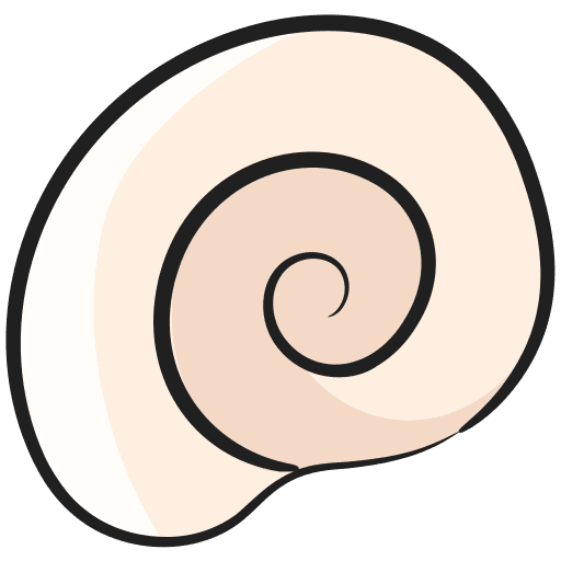 Mollusc sea life aquarium sea snail icon