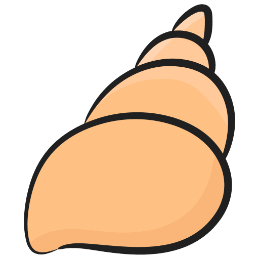 Shell marine animal kingdom aquatic icon