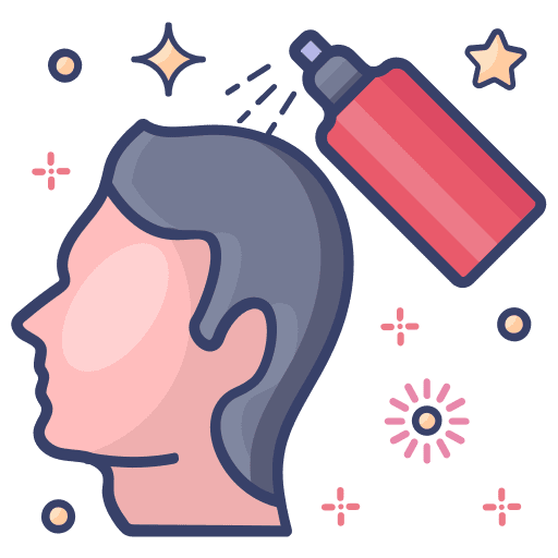 Hair styling man beauty hairstyling icon