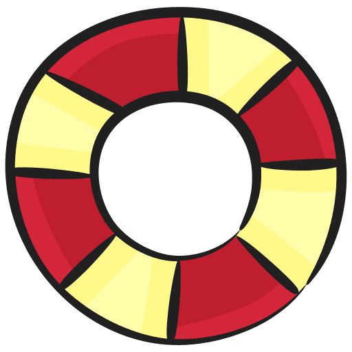 Lifebuoy help lifesaver security icon