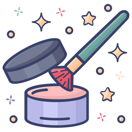 Powder makeup grooming pressed powder icon