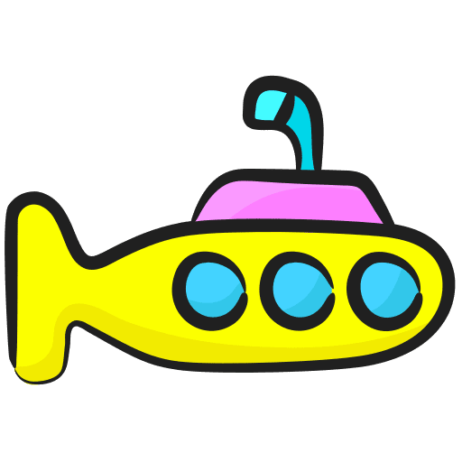 Submarine submarine nautical transport icon