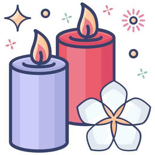 Candles decoration candles wellness icon Candles decoration candles wellness icon