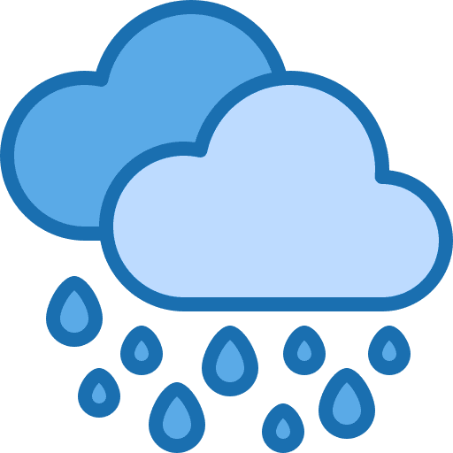 Rainy day cloud rainy weather icon