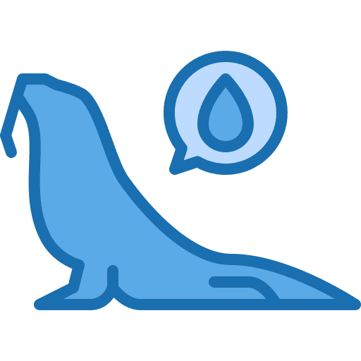 Seals sea lion global warming water icon Seals sea lion global warming water icon
