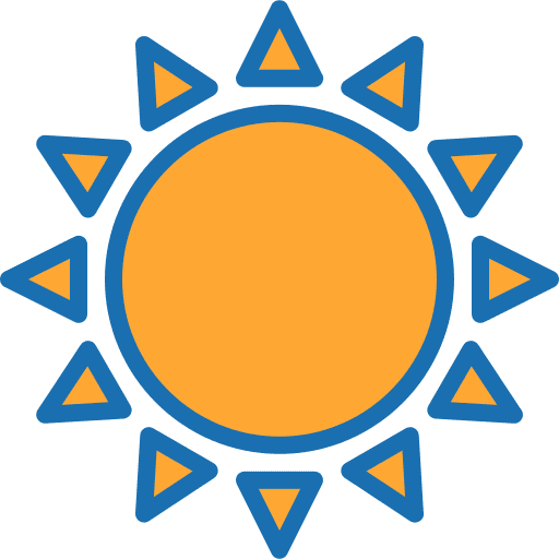 Sun sun weather forecast icon