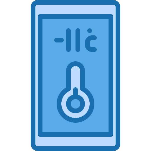 Thermometer application thermometer hot icon Thermometer application thermometer hot icon