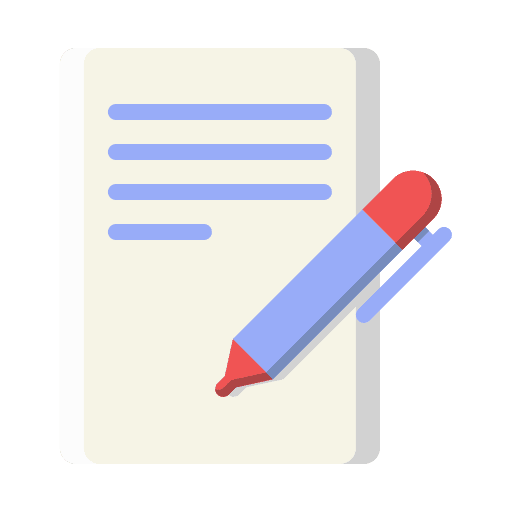 Contract assignment files and folders business icon