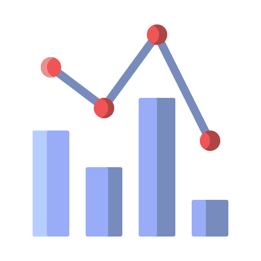 Performance corporate performance line chart icon Performance corporate performance line chart icon
