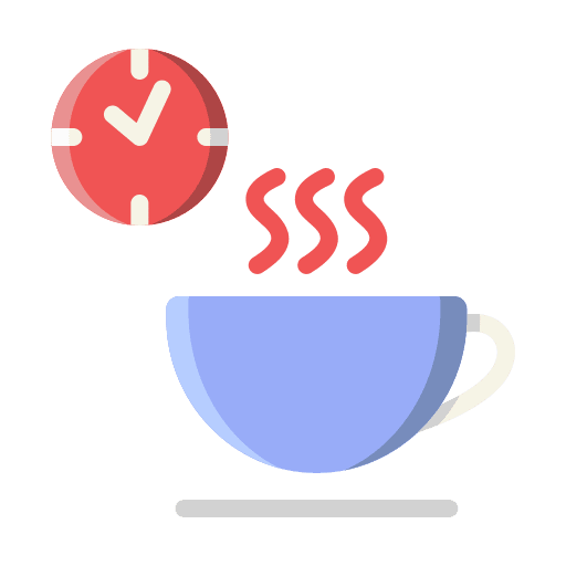 Coffee break business coffee clock icon Coffee break business coffee clock icon