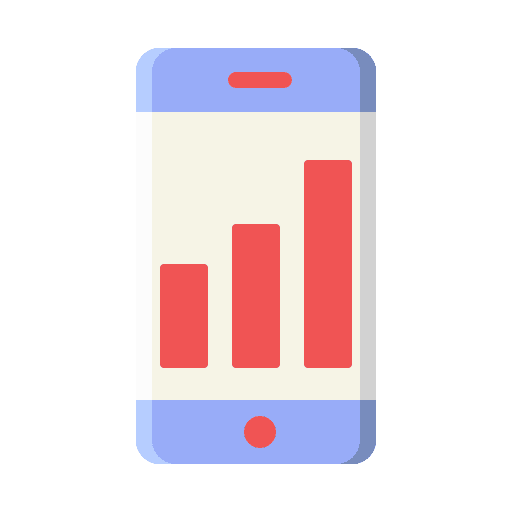 Smartphone performance growth report strategy icon Smartphone performance growth report strategy icon