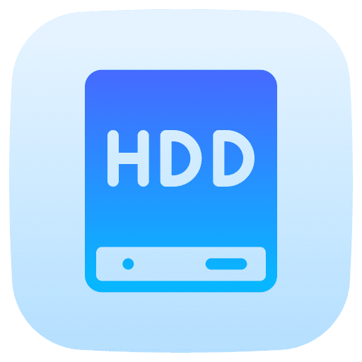 Hdd storage drive data storage storage device icon