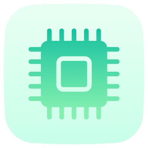 Microchip processor cpu microprocessor icon