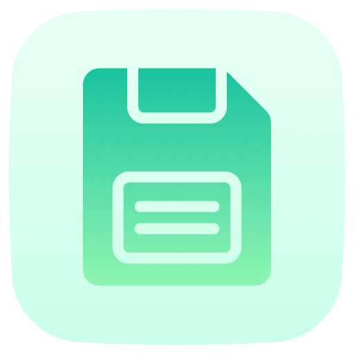 Save data storage ui floppy disk icon