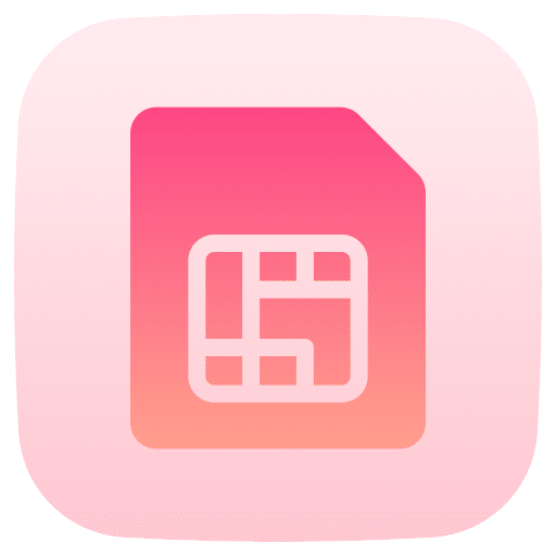 Sim card mobile card chip sim card icon
