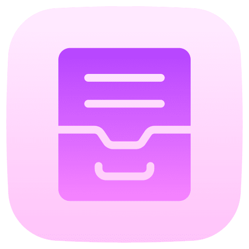 Archive storage filling cabinet document icon