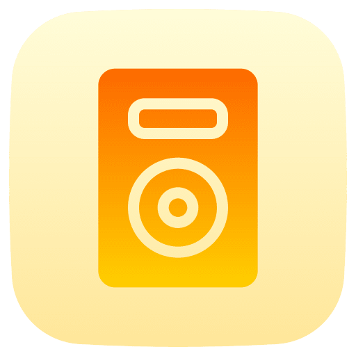 Music player portable electronics device icon Music player portable electronics device icon