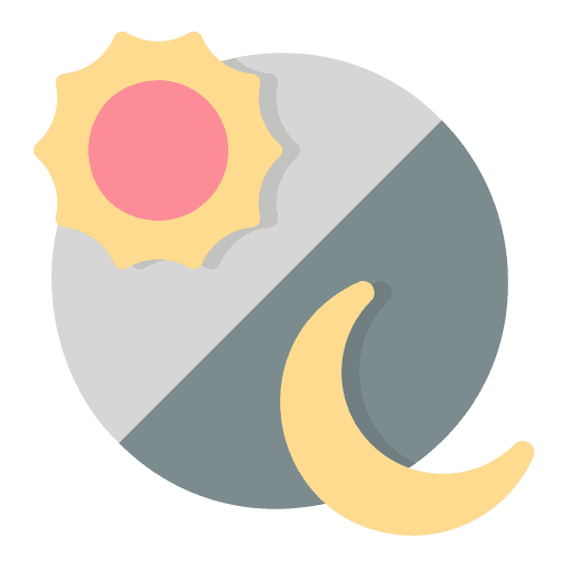 Day and night fasting weather night icon
