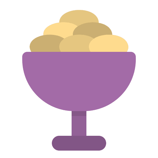 Meal cookie bowl glass icon Meal cookie bowl glass icon