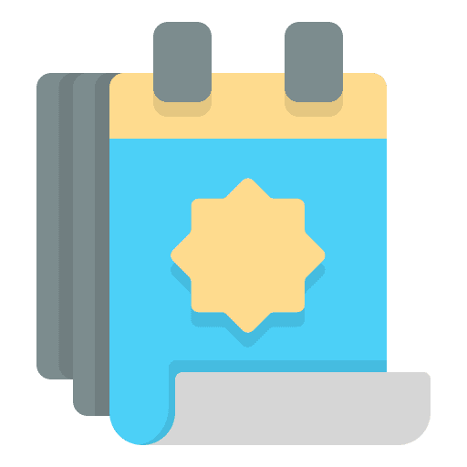 Calendar muslim time and date date icon Calendar muslim time and date date icon