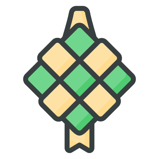 Ketupat cultures muslim islam icon