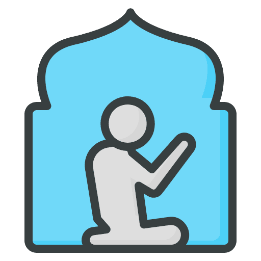 Pray night dawn people icon Pray night dawn people icon