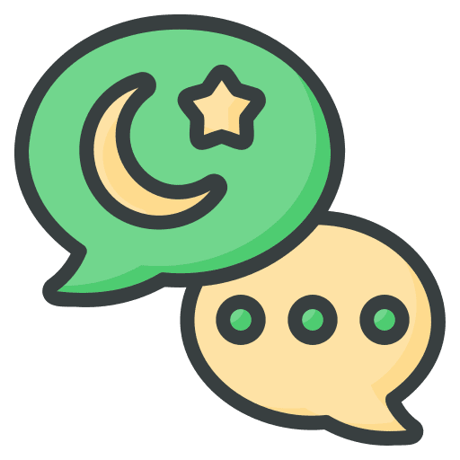 Chat ramadan fasting muslim icon Chat ramadan fasting muslim icon