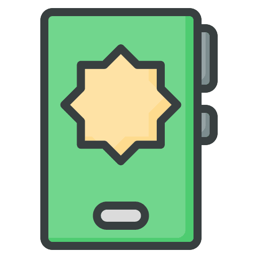 Ramadan religious app smartphone icon Ramadan religious app smartphone icon
