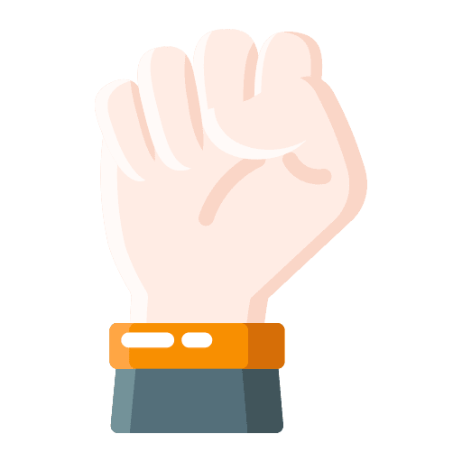 Fist gesture worker labor icon Fist gesture worker labor icon