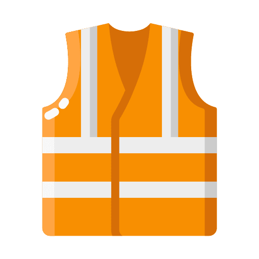 Vest life jacket equipment construction tools icon
