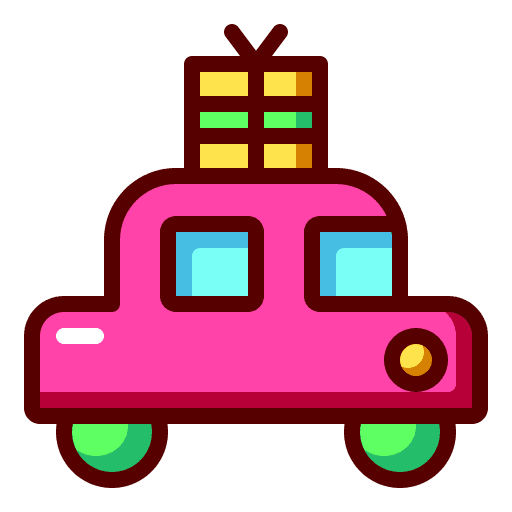 Car holidays trip holiday icon