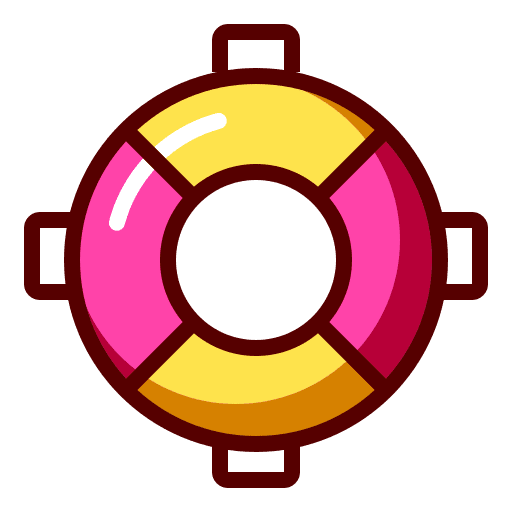 Float swim rubber ring holiday icon