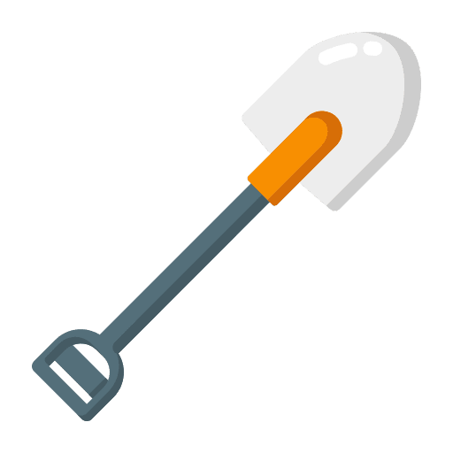 Shovel labor construction and tools worker icon Shovel labor construction and tools worker icon