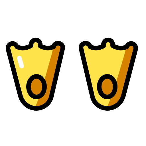 Flippers flippers snorkeling swim icon Flippers flippers snorkeling swim icon
