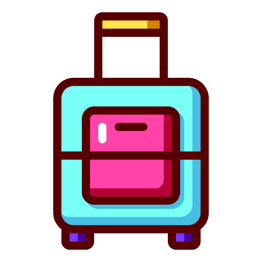 Luggage hand carry travel luggage luggage icon