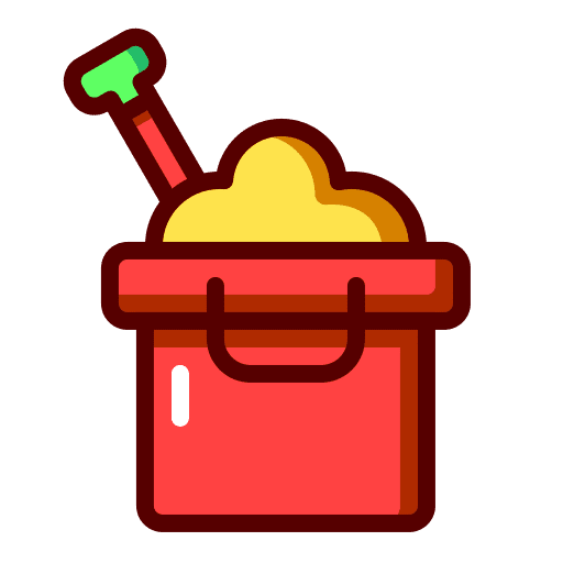 Sand bucket sand bucket holidays kid and baby icon Sand bucket sand bucket holidays kid and baby icon