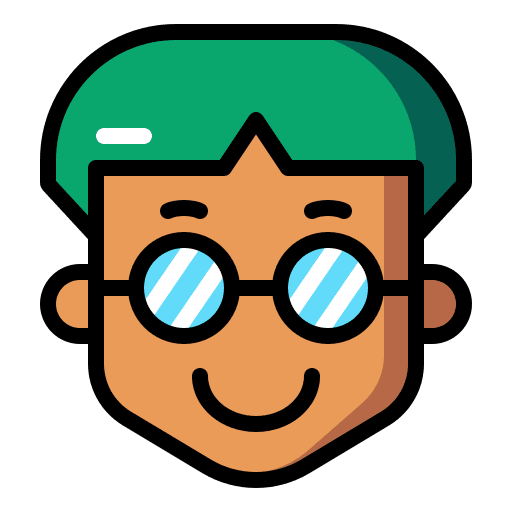 Avatars profile young glasses icon Avatars profile young glasses icon