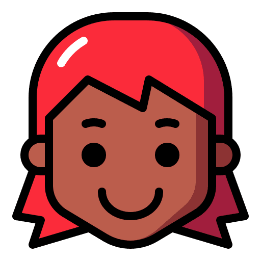 Female avatar young smiley icon Female avatar young smiley icon