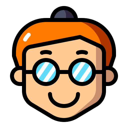 Girl glasses young girl icon