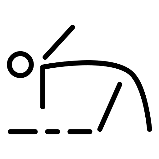 Gymnastic sports and competition exercise warm up icon