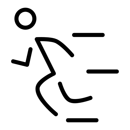 Run sports and competition fast sportive icon