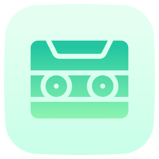 Cassette radio tape cassette music and multimedia icon